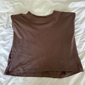 Babaton Shoulder Pad Crop Top